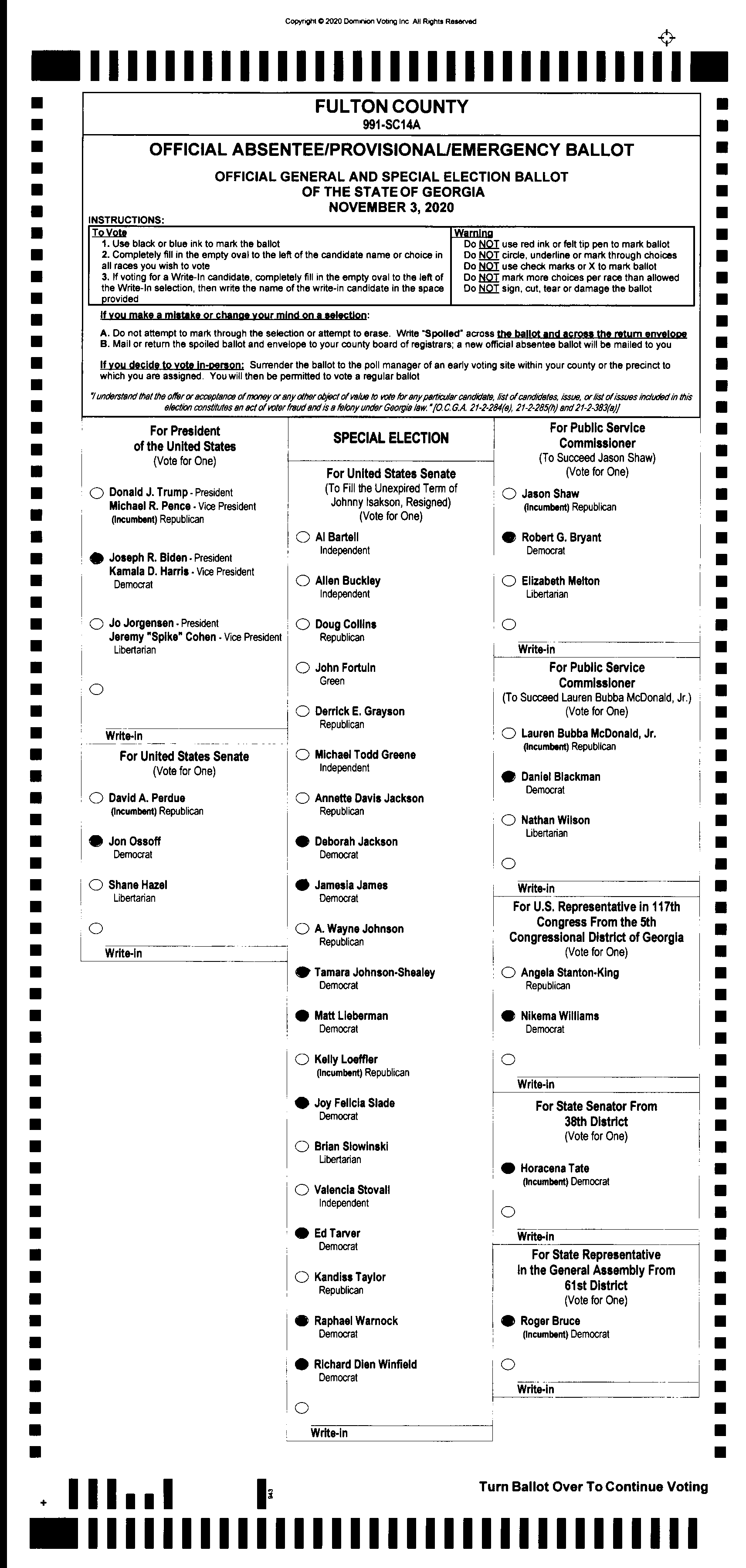 Doubled Ballot